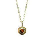 Garnet and 18ct Gold Necklace