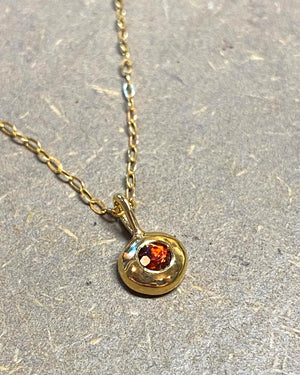 
            
                Load image into Gallery viewer, Garnet and 18ct Gold Necklace
            
        