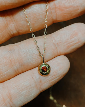 
            
                Load image into Gallery viewer, Garnet and 18ct Gold Necklace
            
        
