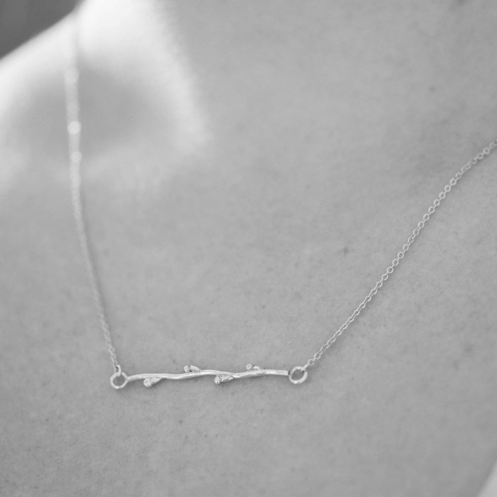 
            
                Load image into Gallery viewer, Branch Bar Necklace - Stockholm Rose Designs - Eco Friendly Jewellery
            
        
